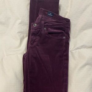 AG Stevie Purple corduroy Pants sz 26